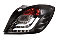 Задние светодиодные фонари Opel Astra H, все 3-х дверные модели c 2004г, черные.