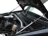 Для Audi 80/B4 (Ауди 80 Б4) Тюнинг комплект (2 шт.) амортизаторов капота. Хром