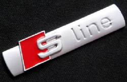 Эмблема S-Line, 3D (объемная), самоклеющаяся.