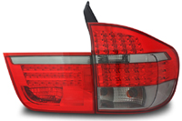 Eagle Eyes. Задние фонари BMW X5 E70 БМВ Х5 (Е70) 2007-2010, тюнинг, светодиодные, красные-тонированные
